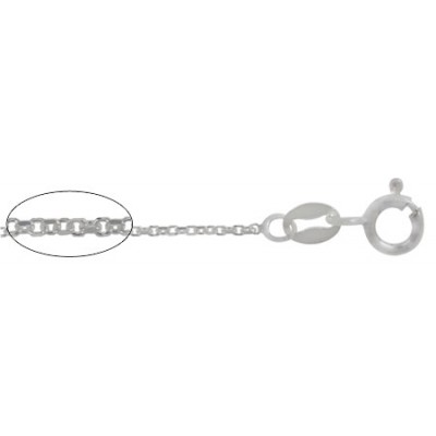 18" Flat Cable Chain - Package of 10, Sterling Silver